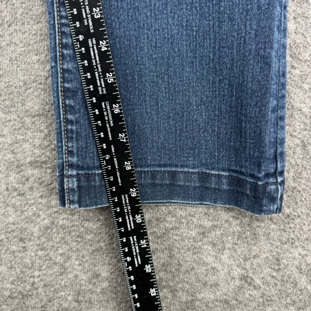 Gap Premium Long and Lean Medium Wash Flare Denim Jeans Womens 4/27R Long